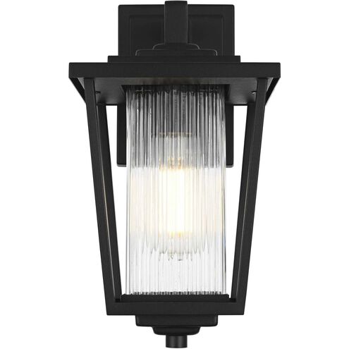 York 1 Light 13 inch Black Outdoor Wall Sconce