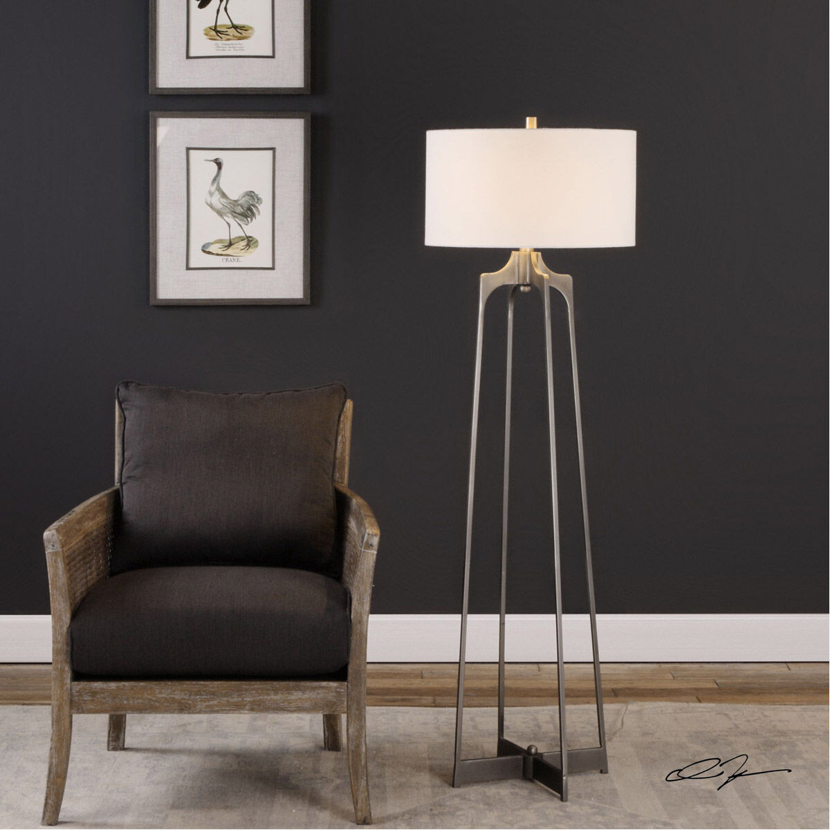 Gun metal lamp hot sale