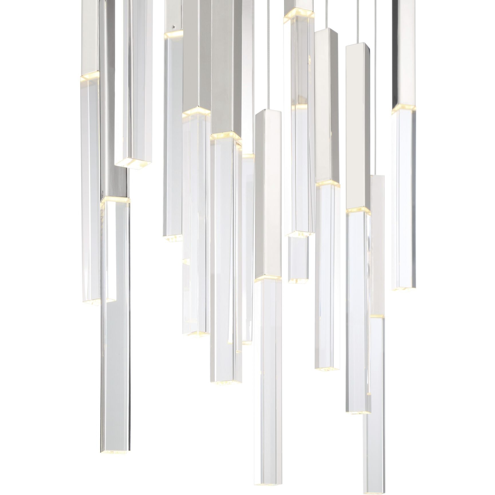 Benicio LED 9.75 inch Polished Nickel Chandelier Ceiling Light