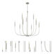 Traci 9 Light 37.38 inch Brushed Polished Nickel Chandelier Ceiling Light