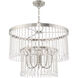 Elizabeth 5 Light 24 inch Brushed Nickel Pendant Chandelier Ceiling Light