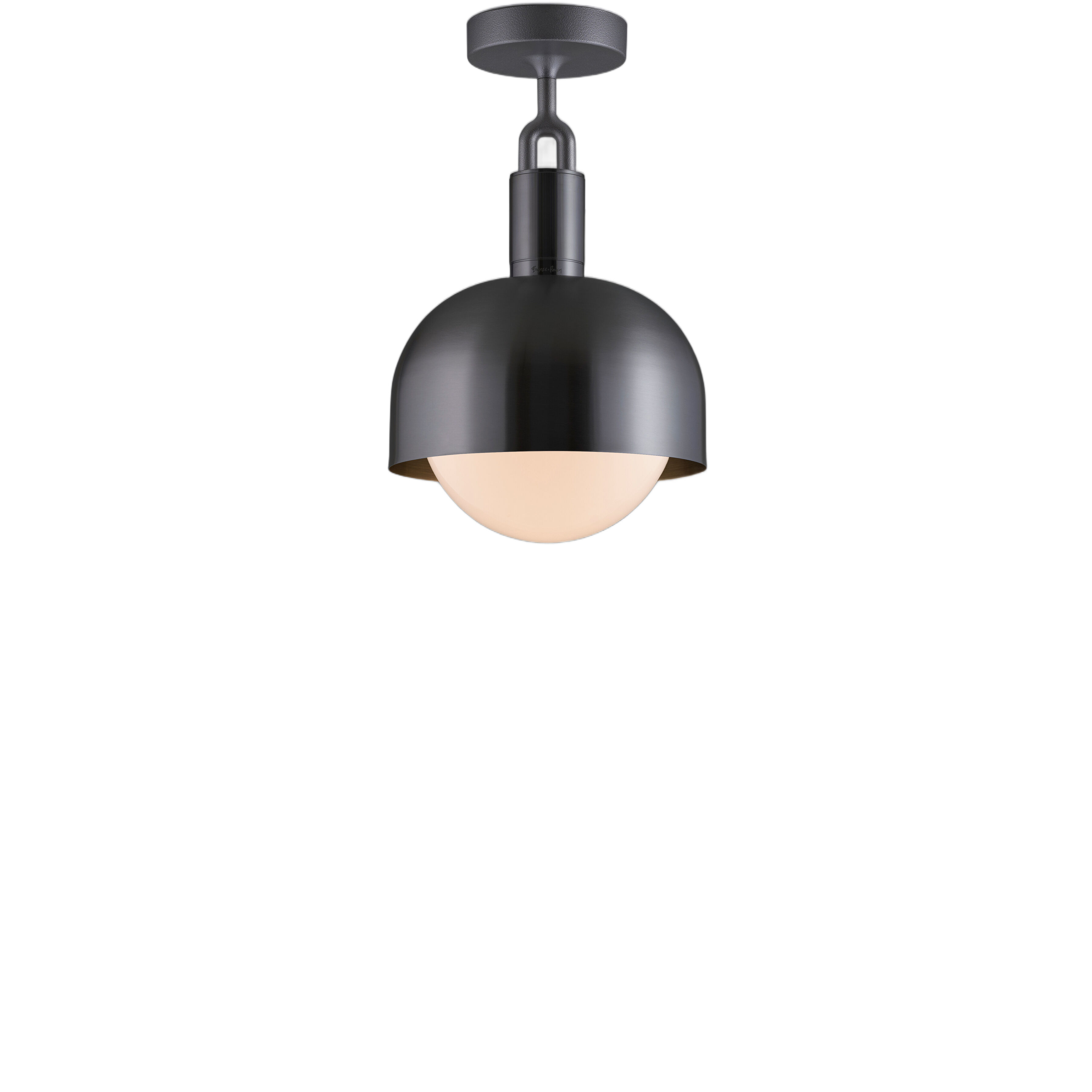 Forked LED 9.84 inch Gun Metal Flush Mount Ceiling Light
