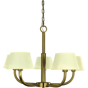 Emma 5 Light 36 inch Brushed Brass Chandelier Ceiling Light