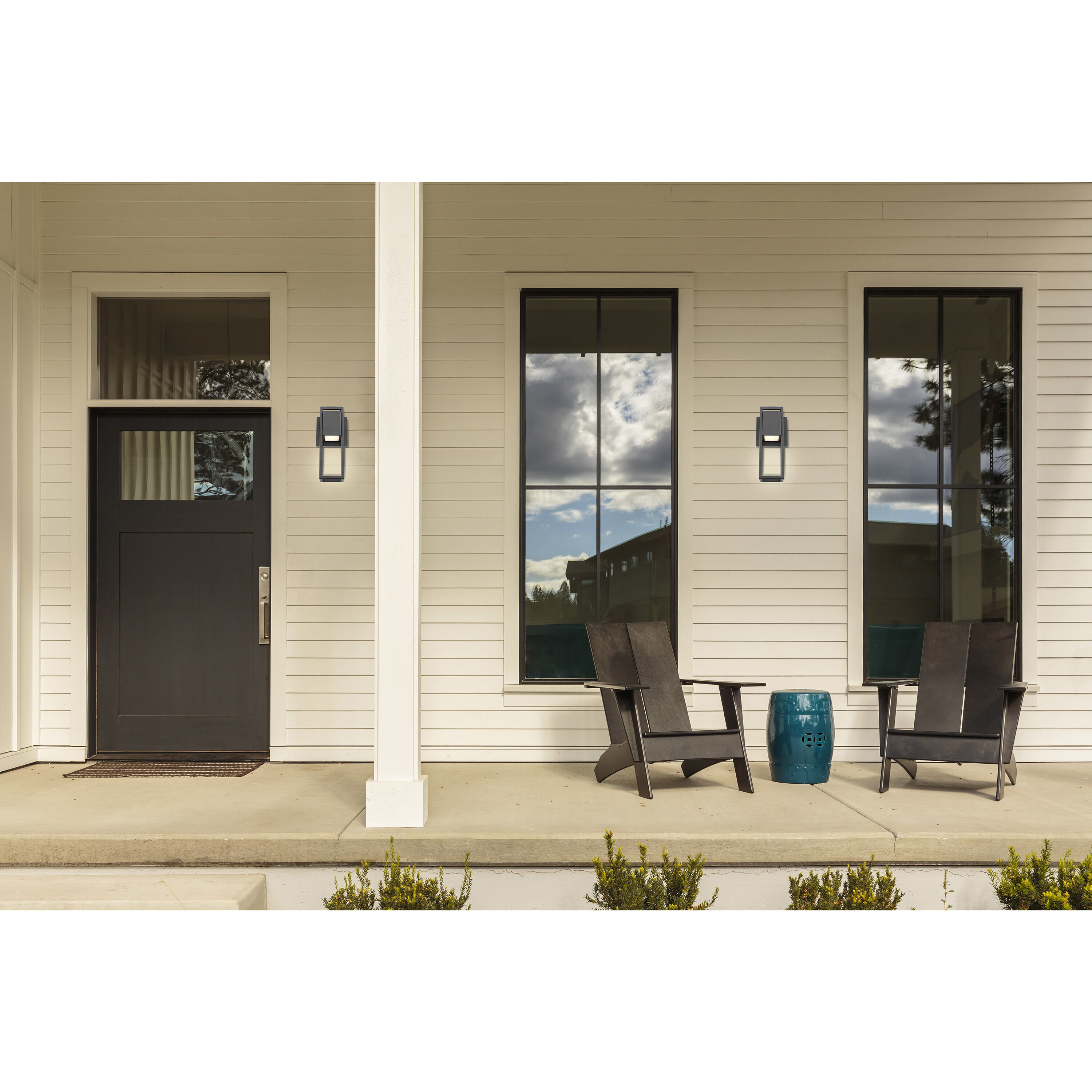 Supreme LED 11 inch Matte Black Outdoor Wall Sconce