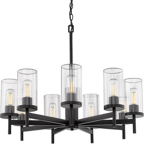 Winslett 9 Light 30 inch Matte Black Chandelier Ceiling Light, Large