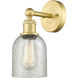 Caledonia 1 Light 5 inch Satin Gold Sconce Wall Light in Mica Glass