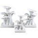 Ivory Lichens 5 X 2.75 inch Sculptures, Set of 3