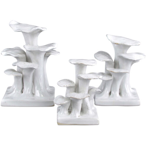 Ivory Lichens 5 X 2.75 inch Sculptures, Set of 3