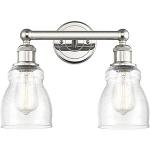 Ellery 2 Light 13.75 inch Polished Nickel Bath Vanity Light Wall Light in Seedy