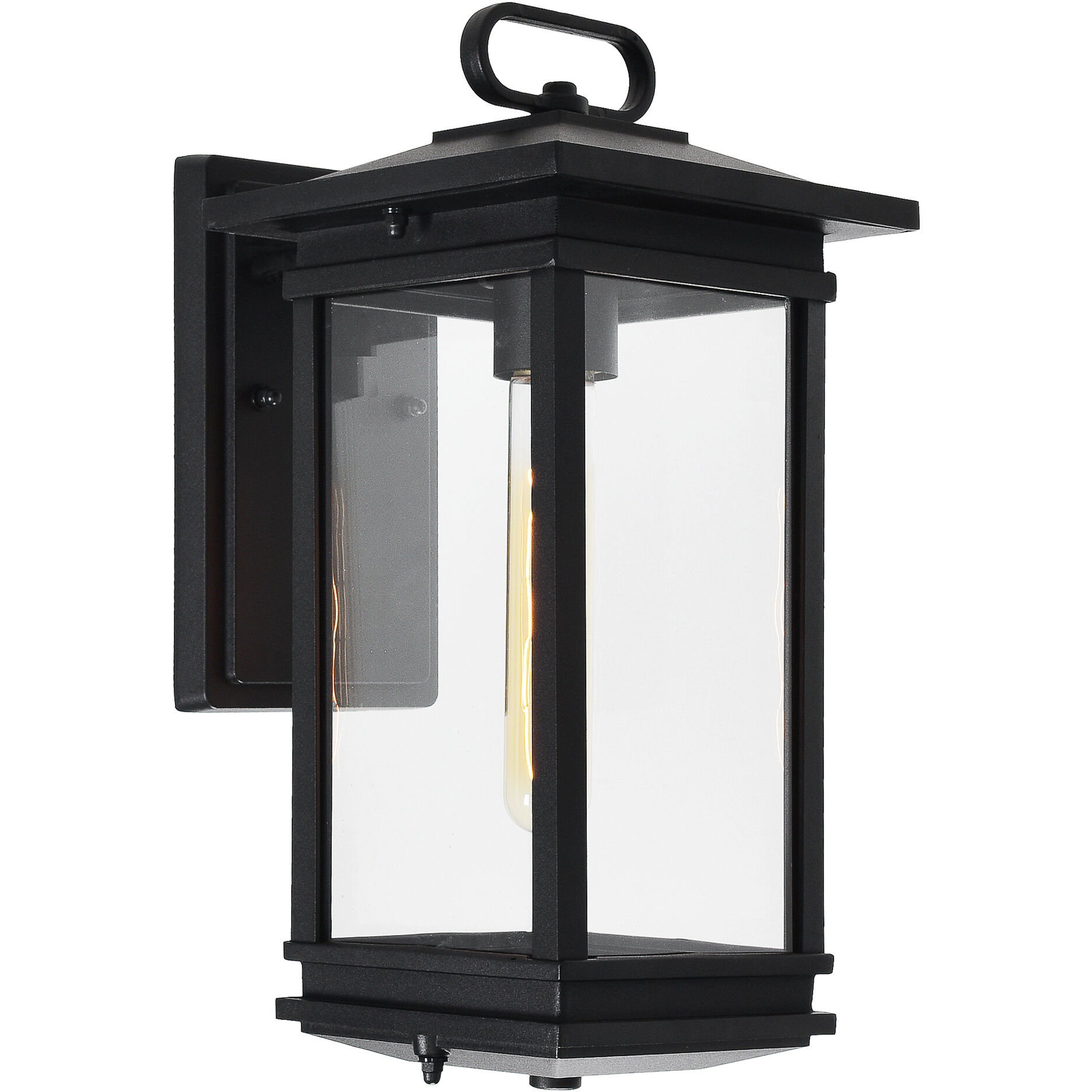 Oakwood 1 Light 14 inch Black Outdoor Wall Light