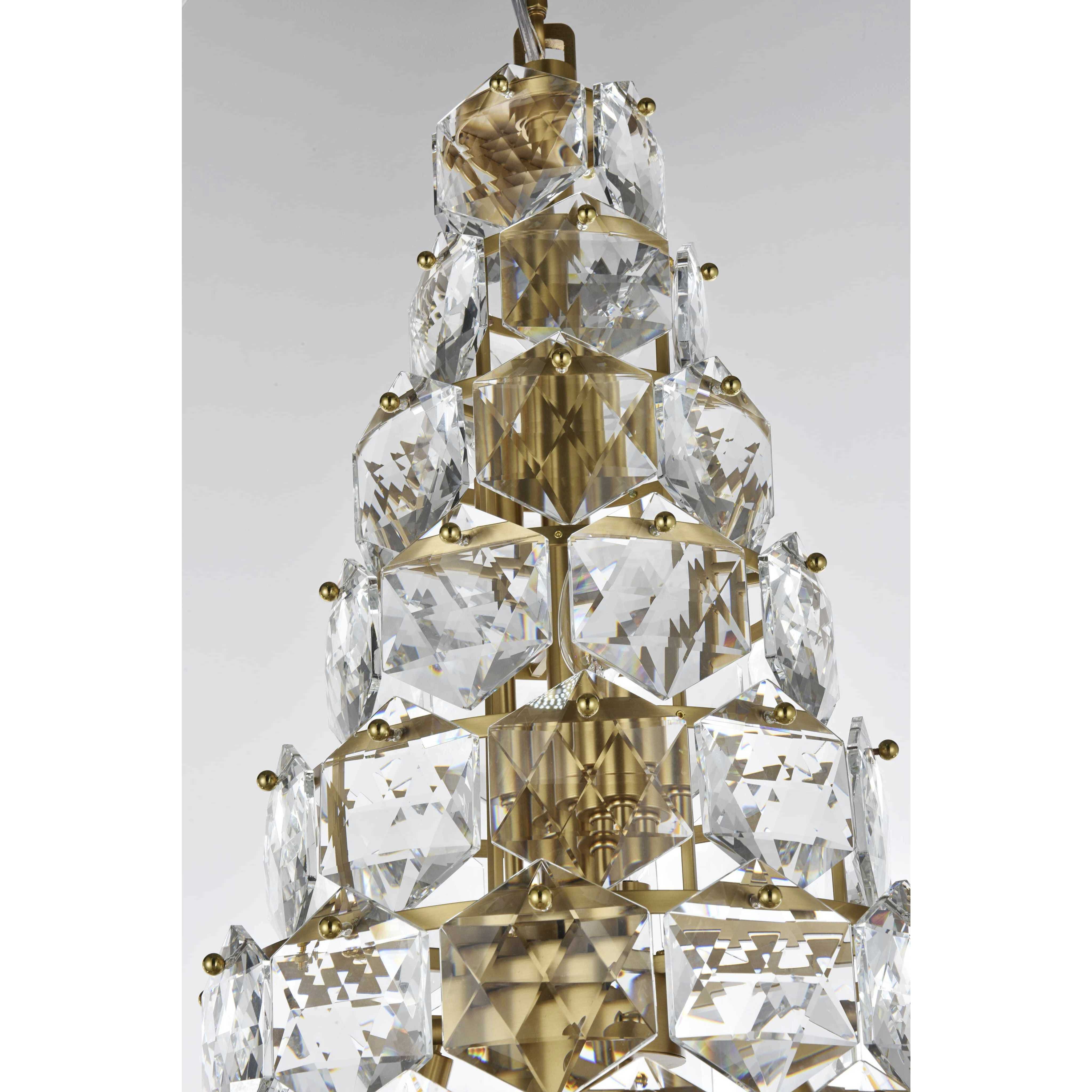 Adaline 38 Light 36 inch Satin Gold Chandelier Ceiling Light