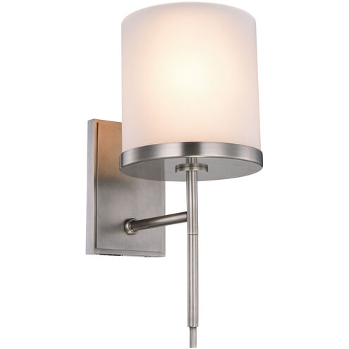 Bradford 1 Light 6 inch Vintage Nickel Wall Sconce Wall Light, Urban Classic