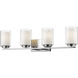 Willow 4 Light 31.5 inch Chrome Vanity Wall Light