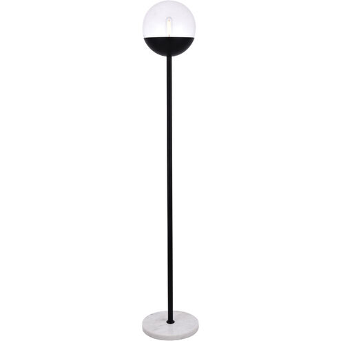 Eclipse 62 inch 40 watt Black Floor Lamp Portable Light