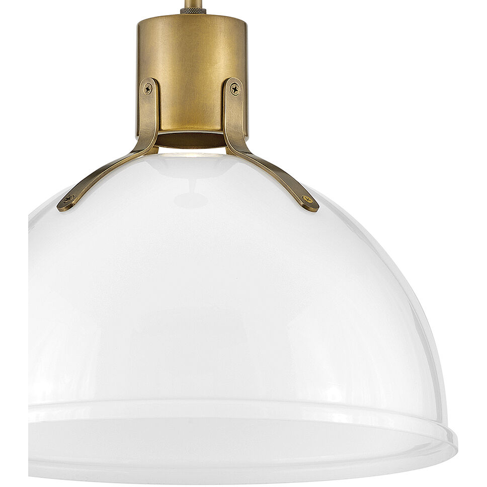 Argo LED 14 inch Heritage Brass Indoor Pendant Ceiling Light