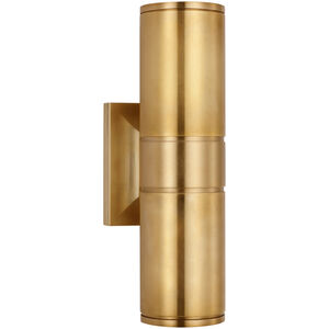 Chapman & Myers Provo LED 4.5 inch Antique-Burnished Brass Canister Wall Light