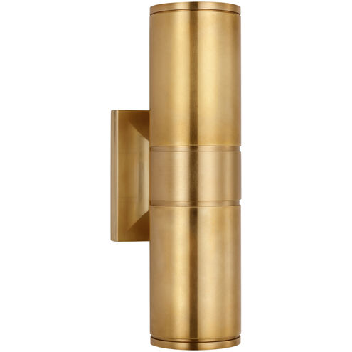 Chapman & Myers Provo LED 4.5 inch Antique-Burnished Brass Canister Wall Light