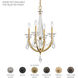 Verona 4 Light 16.8 inch Antique Silver Chandelier Ceiling Light, Schonbek Signature