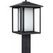 Hunnington 1 Light 15 inch Black Outdoor Post Lantern