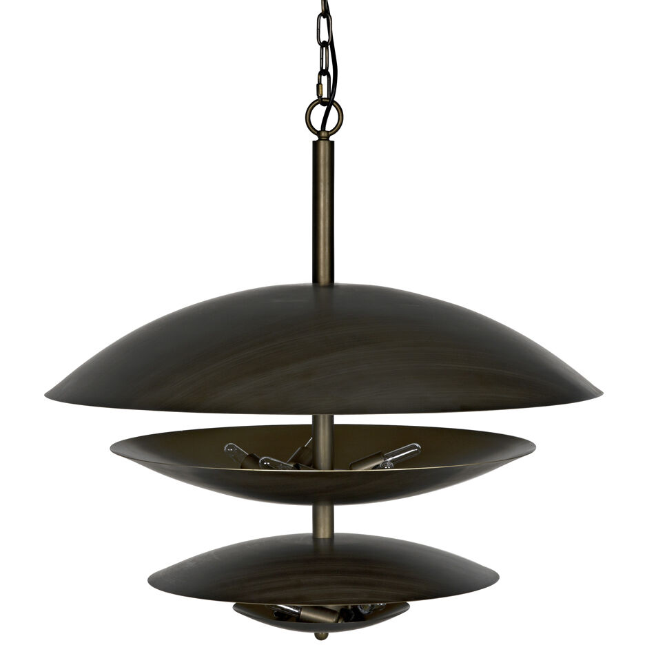 Nora 8 Light 30 inch Aged Brass Chandelier Ceiling Light