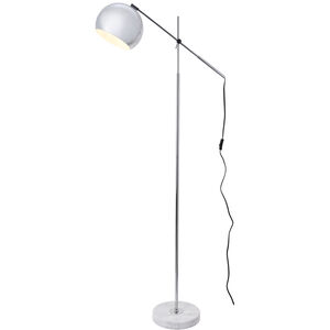 Aperture 67.8 inch 40 watt Chrome with White Marble Floor lamp Portable Light