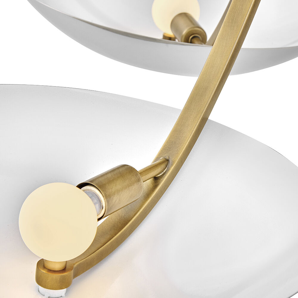 Glenn 3 Light 36 inch Heritage Brass with Chrome Chandelier Ceiling Light