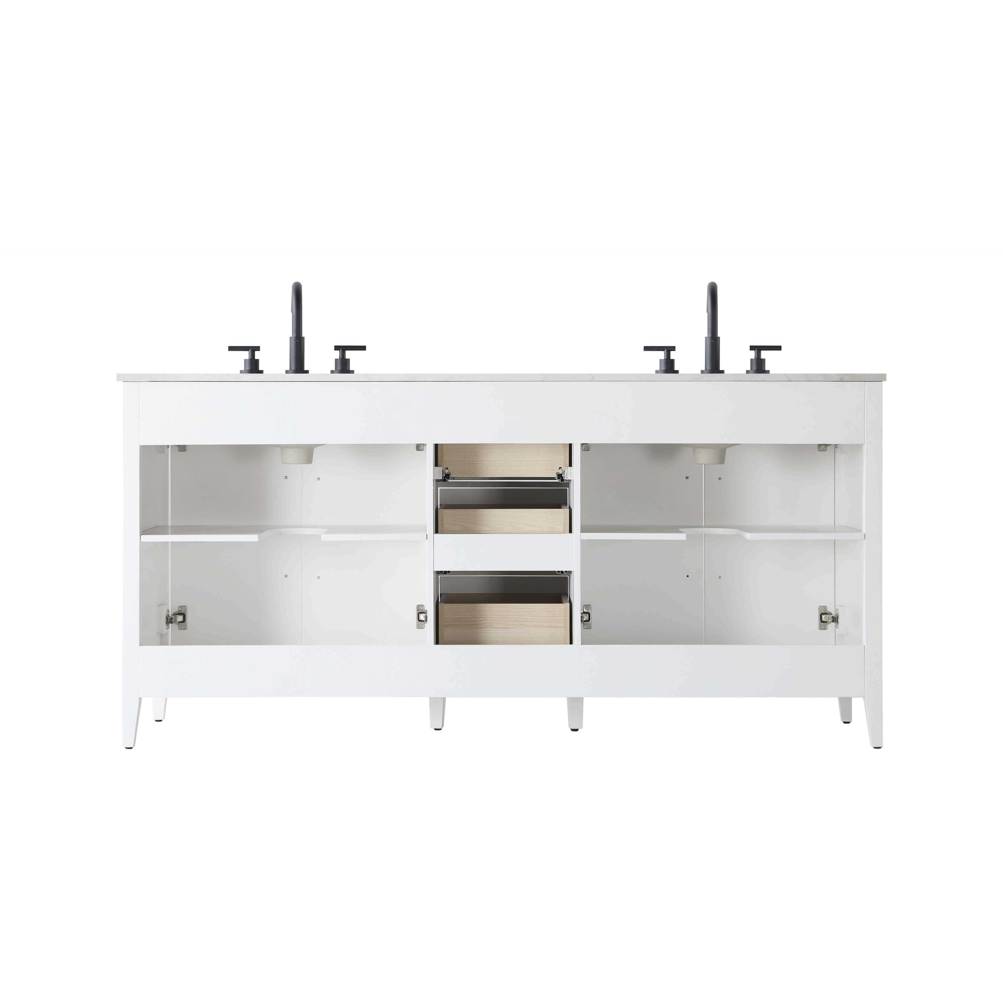 Millie 72 X 35 inch White Bathroom Vanity Cabinet