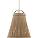 Parnell 1 Light 27.75 inch Beige Pendant Ceiling Light, Large