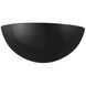 Ambiance 1 Light 10.5 inch Gloss Black Wall Sconce Wall Light in Incandescent, Gloss Black/Matte White