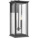 Audley 2 Light 20 inch Textured Black Outdoor Wall Lantern, Large