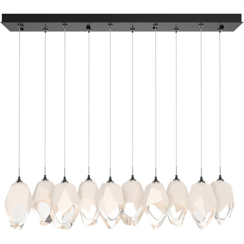 Chrysalis 10 Light 9.8 inch Ink Pendant Ceiling Light in White Crystal, Large