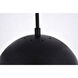 Eclipse 1 Light 10 inch Black Pendant Ceiling Light