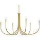 Layne 6 Light 50 inch Brass Chandelier Ceiling Light