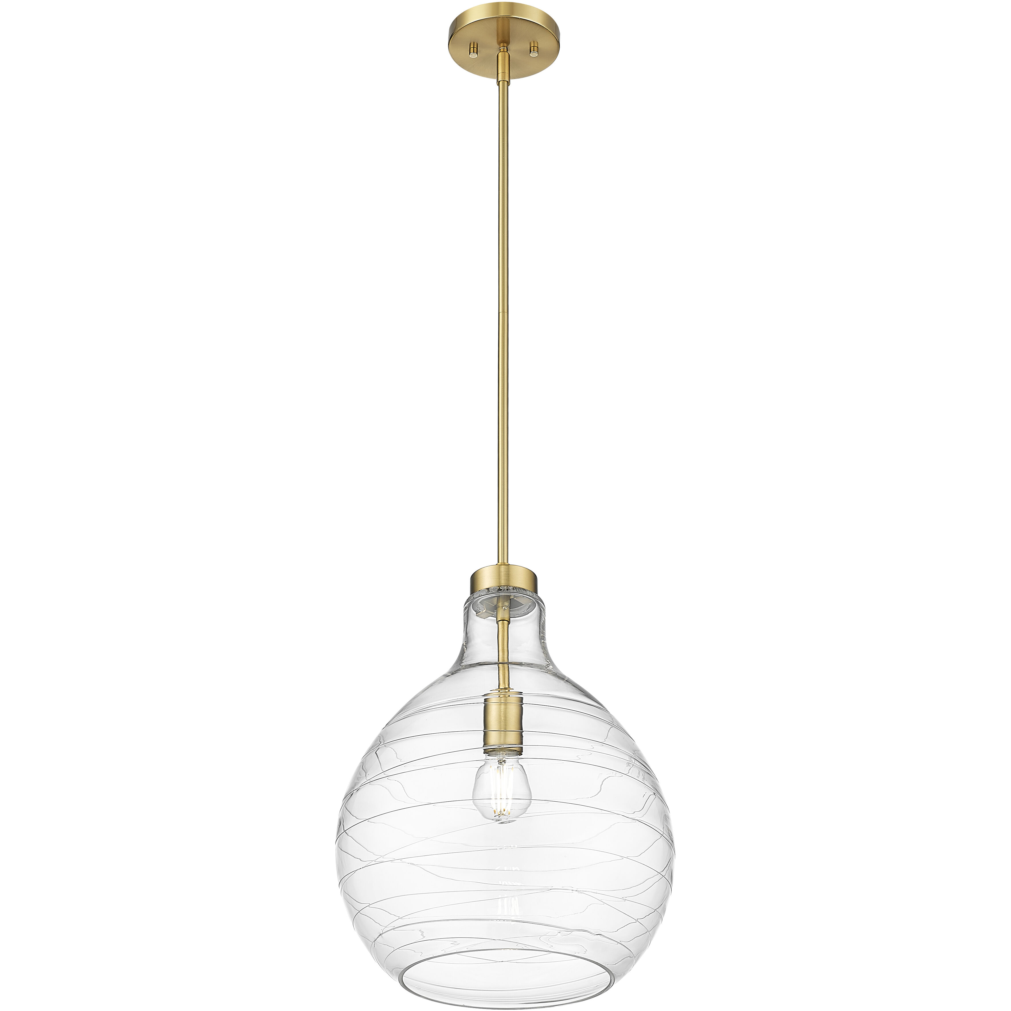 Bon Air 1 Light 13 inch Modern Gold Pendant Ceiling Light