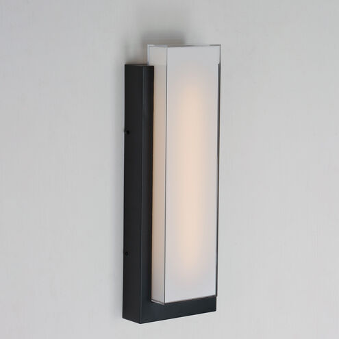 Tower LED 22 inch Black Outdoor Wall Sconce