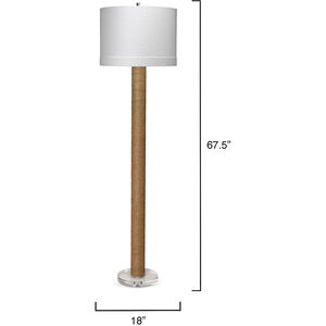 Cylinder Jute 68 inch 150.00 watt Rope Floor Lamp Portable Light