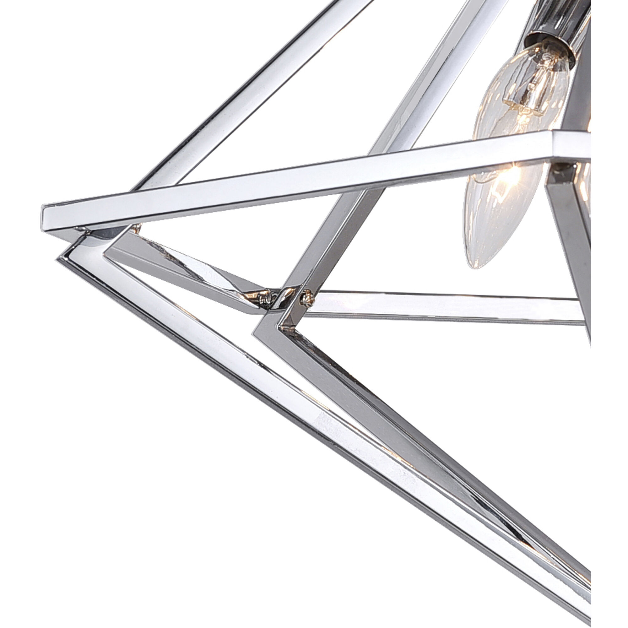 Calista 6 Light 20 inch Chrome Flush Mount Ceiling Light