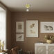 Lansdale 1 Light 5 inch Satin Brass Single Flush Mount Ceiling Light, Single