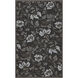 Flor 33 X 24 inch Black, Charcoal, Medium Gray Rug