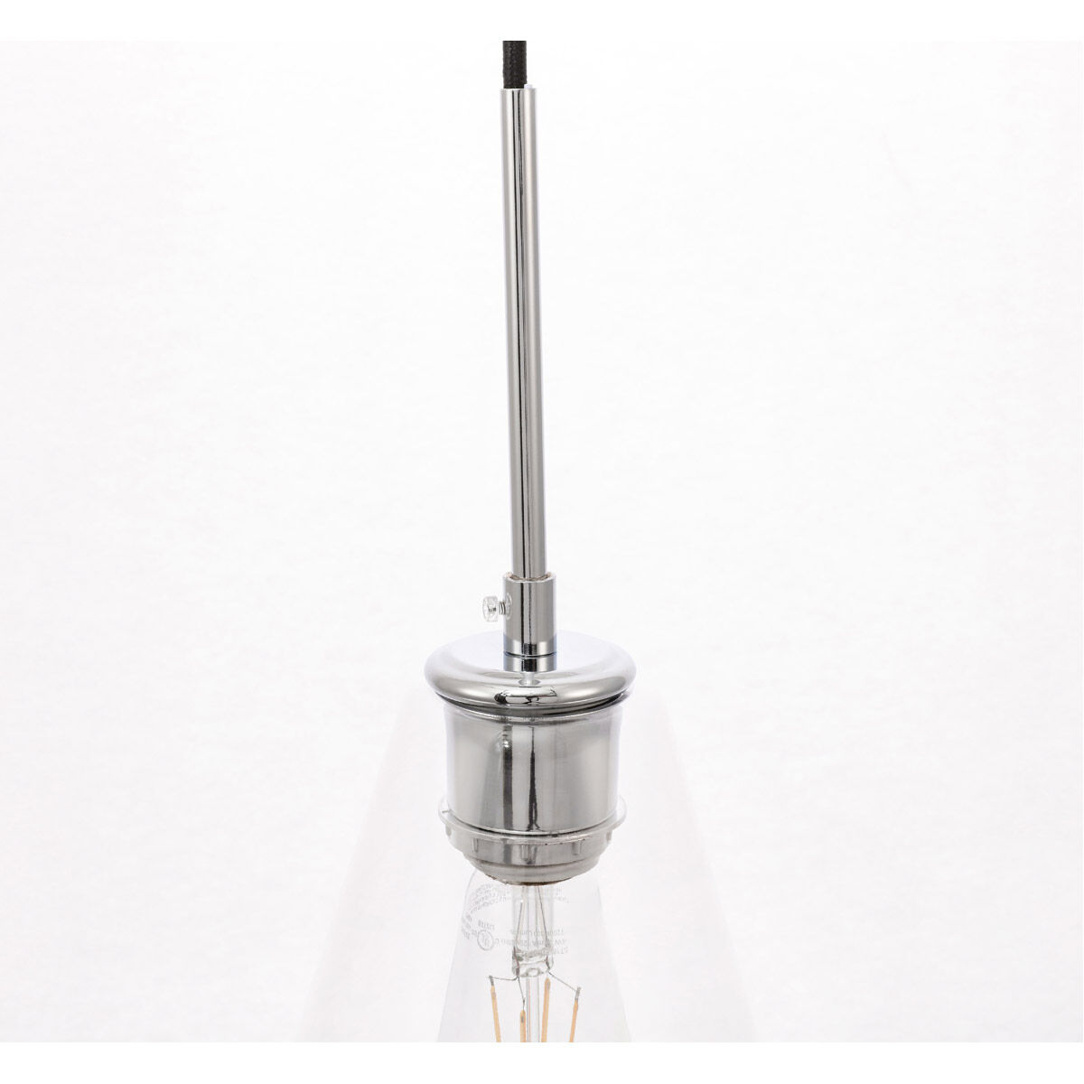 Gene 1 Light 7 inch Chrome Pendant Ceiling Light