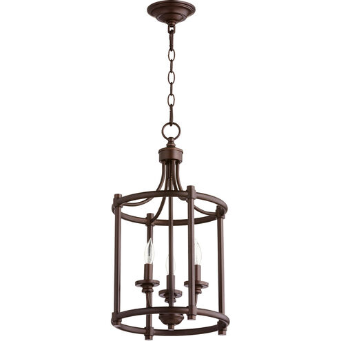 Rossington 3 Light 12 inch Oiled Bronze Mini Chandelier Ceiling Light