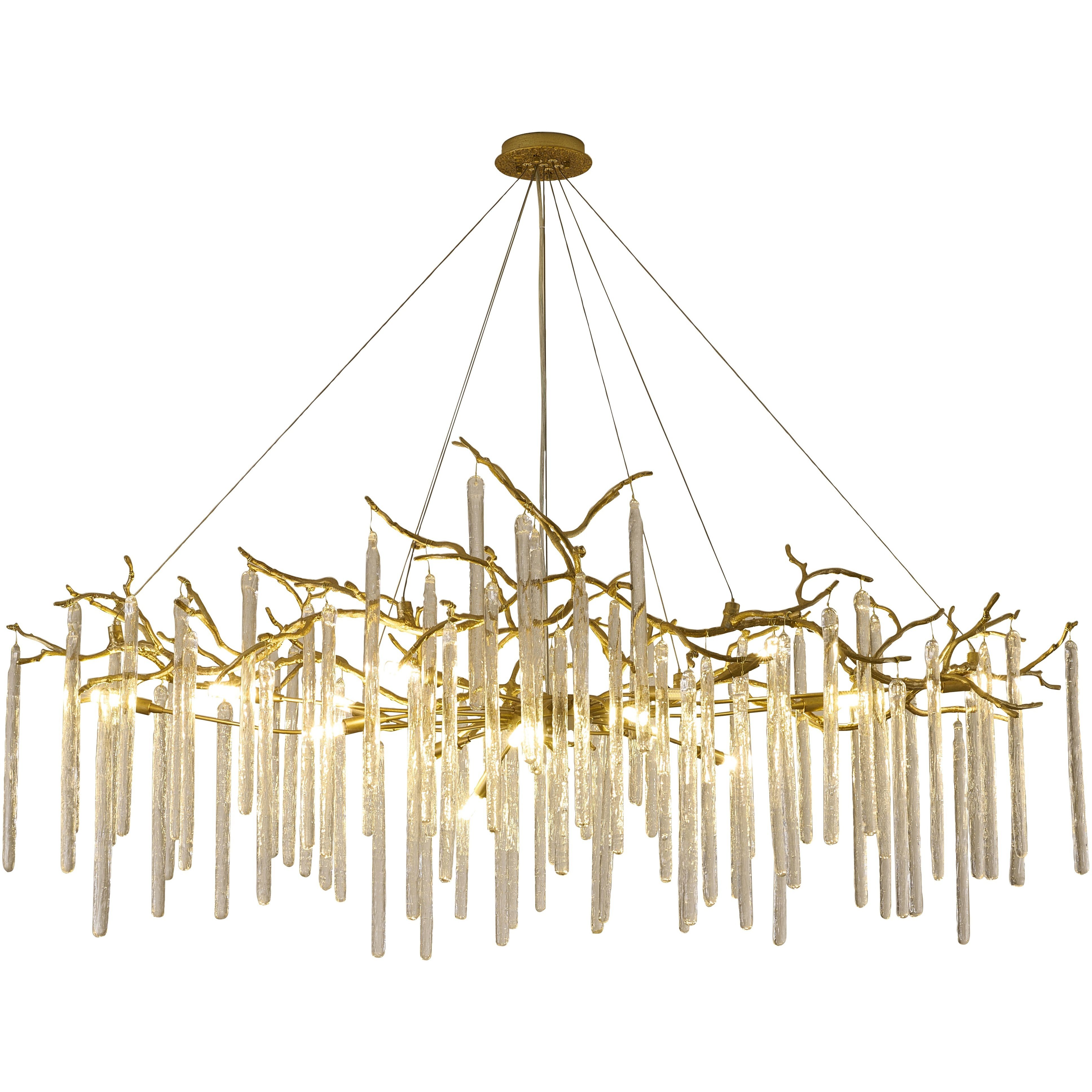 CC Series 16 Light 63 inch Brass Chandelier Ceiling Light