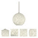 Coco 12 1 Light Satin Nickel Stem Pendant Ceiling Light in Incandescent, Carrera Glass