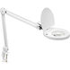 Modern 47 inch 8.00 watt White Task Table Lamp Portable Light, Task