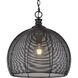 Calypso 1 Light 16 inch Matte Black Pendant Ceiling Light, Medium