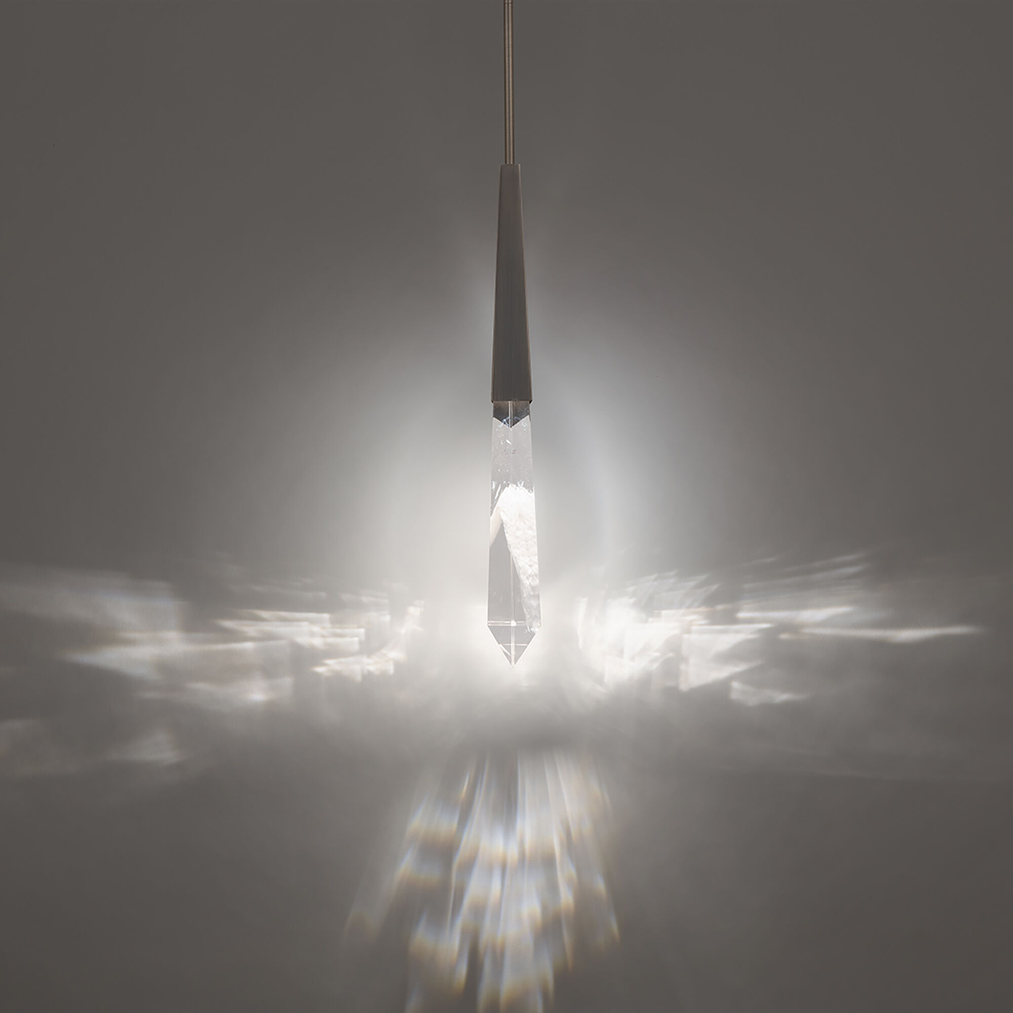 Beyond Solitude LED 6.5 inch Antique Nickel Mini Pendant Ceiling Light