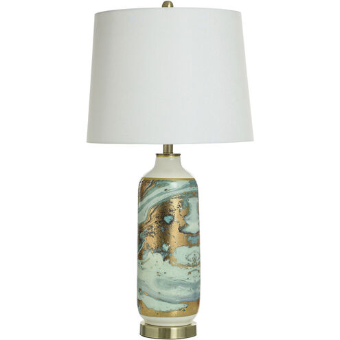 Jake 32 inch 100.00 watt Varying Blue and Venus Gold Table Lamp Portable Light