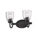 Parrish 2 Light 14 inch Matte Black Bath Vanity Wall Light