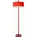 Stretch 87 inch 22.00 watt Red Arc Floor Lamp Portable Light