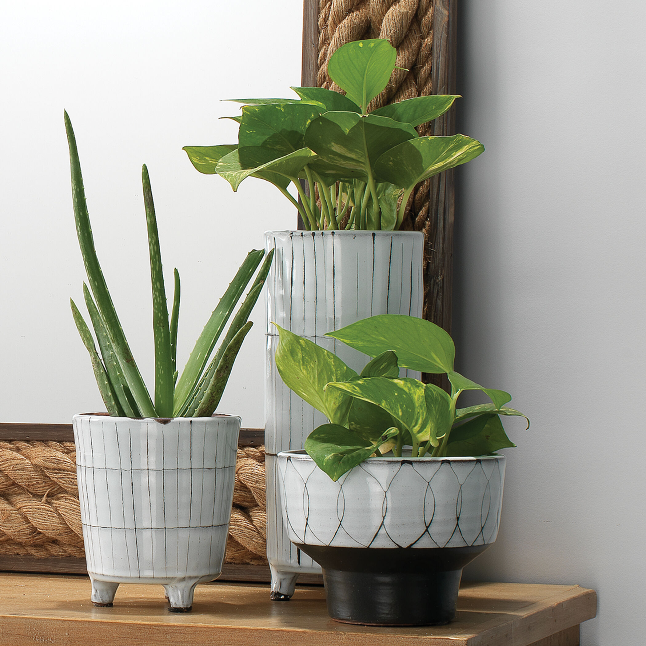 Striae 12 X 5 inch Vessels, Set of 3